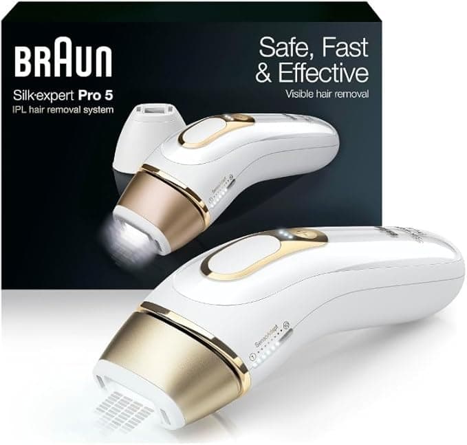 Braun Silk Expert Pro 5 IPL Hair Removal System - Best Overall IPL Device Beauty and Personal Care
