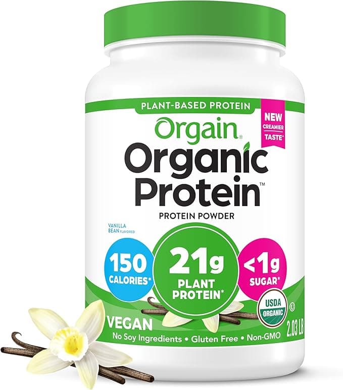 Orgain Organic Protein Powder - Best Vegan Protein Powder Health and Fitness