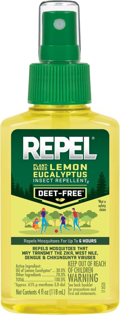 Repel Plant-Based Lemon Eucalyptus Insect Repellent
