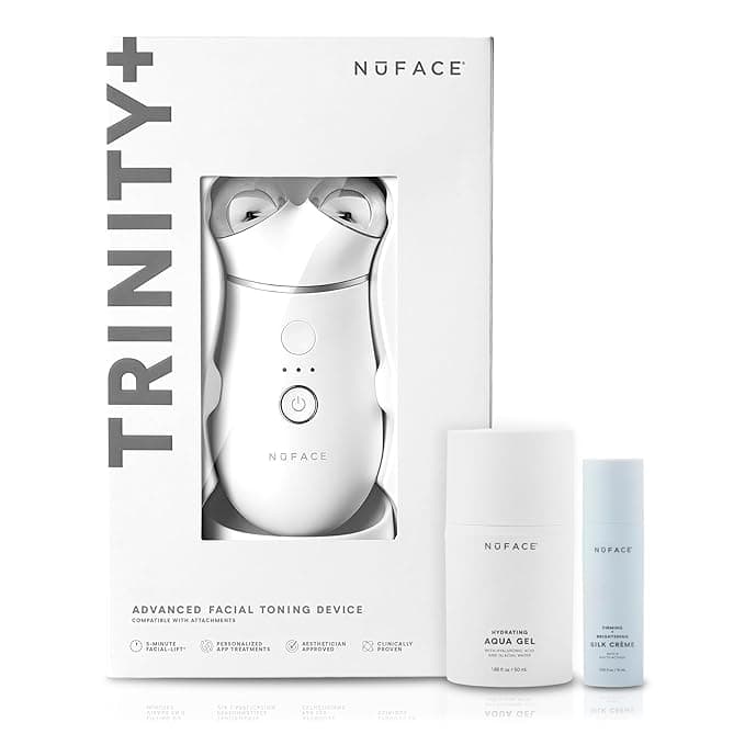 NuFace Trinity+ Starter Kit - Best At-Home Microcurrent Facial Beauty and Personal Care