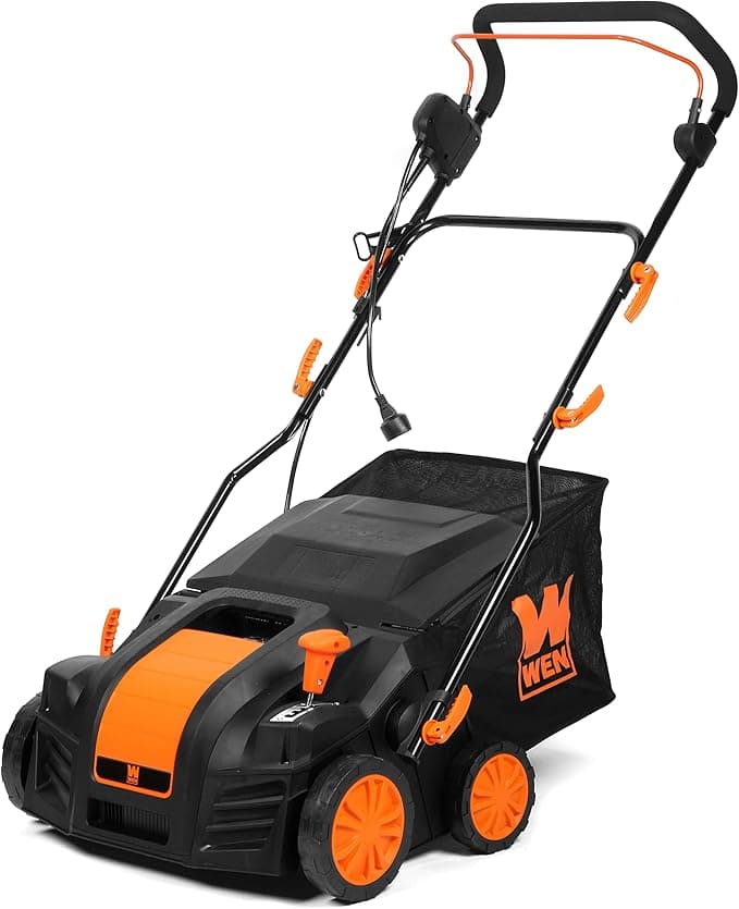 Wen 16-Inch, 15-Amp 2-in-1 Electric Dethatcher and Scarifier - Best Value Electric Dethatcher Home and Furniture