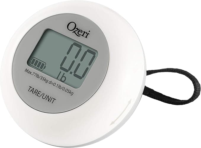 Ozeri Twist-and-Go Kinetic Kitchen and Luggage Scale