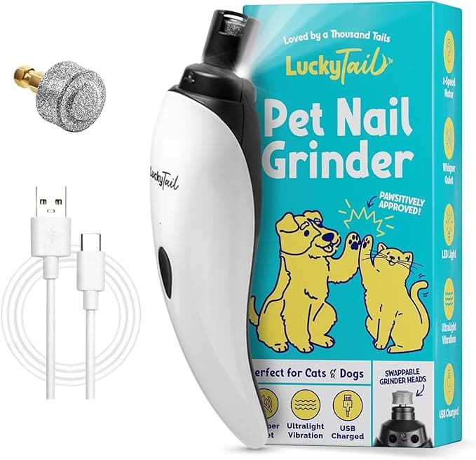 LuckyTail Nail Grinder - Best for Anxious Dogs Home and Furniture