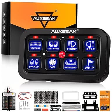 Auxbeam AR Series 6/8 Gang LED Switch Panel