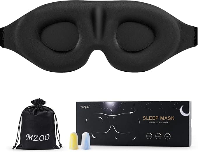 Mzoo Sleep Mask - Best Blackout Performance Health and Fitness