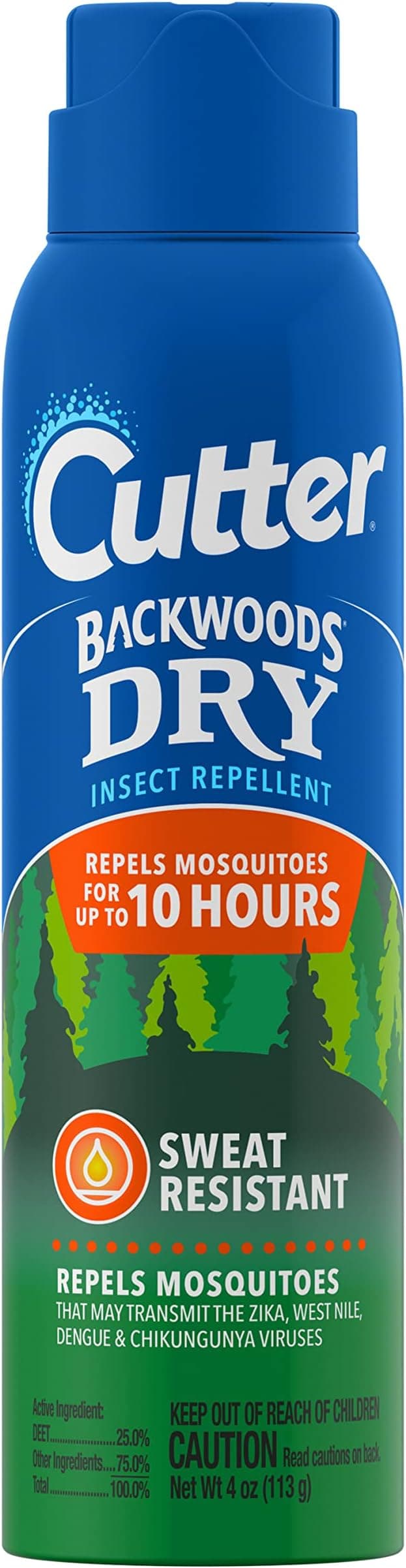 Cutter Backwoods Dry Insect Repellent - Best DEET-Based Formula Health and Fitness