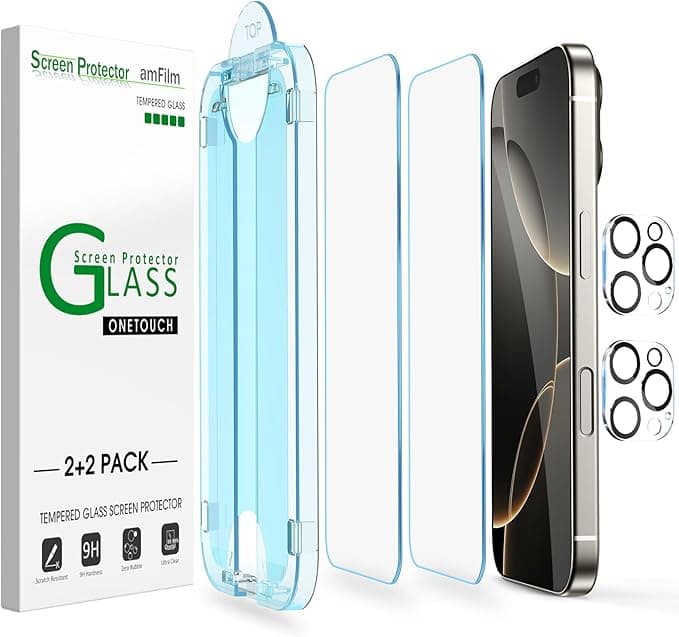 amFilm OneTouch Glass Screen Protector