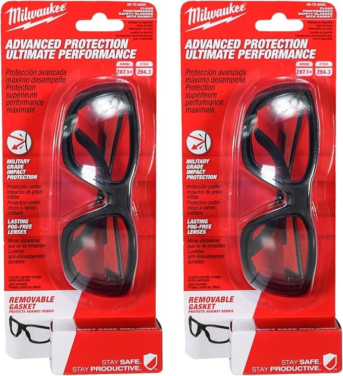 Milwaukee Tool Performance Safety Glasses (48-73-2040)