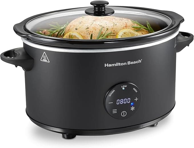 Hamilton Beach Defrost & Go Programmable 6-Quart Slow Cooker