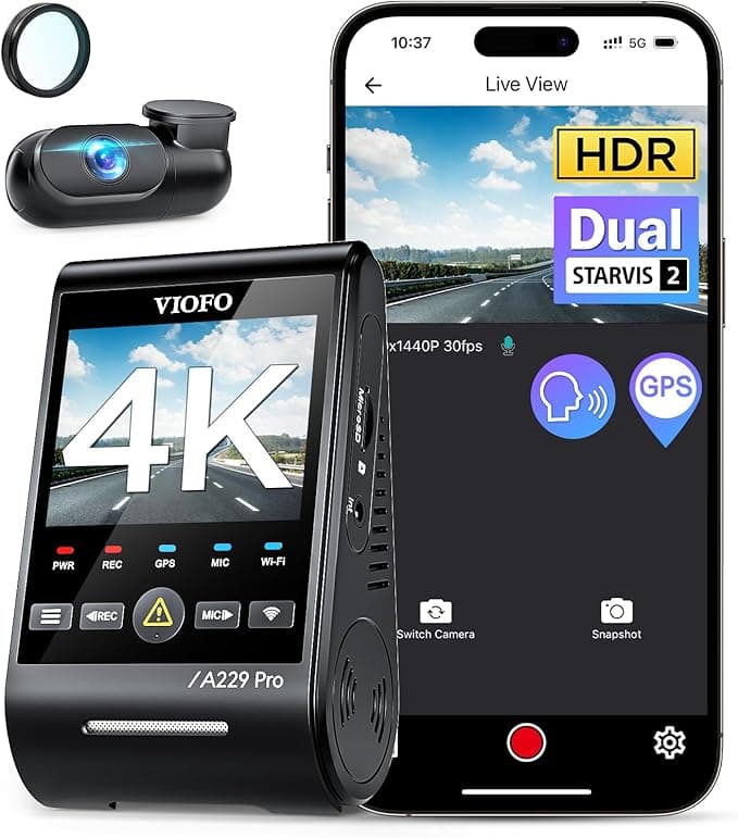 Viofo A229 Pro - Best Overall Dash Cam 2025 Automotive Products