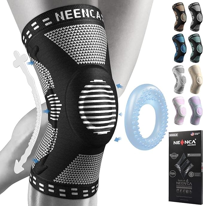 NEENCA Professional Knee Compression Sleeve - Best Value Compression Sleeve Health and Fitness