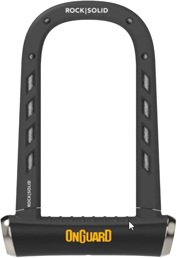 OnGuard RockSolid 8590 - Best Value & Most Compact Angle Grinder Resistant Lock Automotive Products