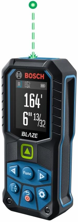 Bosch GLM165-25G Blaze Green-Beam Laser Measure - Best Overall & Outdoor Visibility Electronics and Gadgets