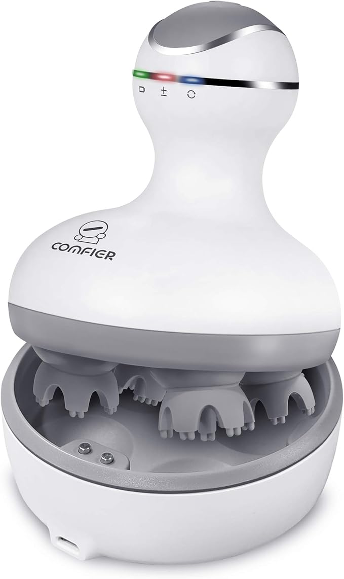 COMFIER Electric Cordless Scalp Massager - Best Electric Scalp Massager for Relaxation & Circulation Health and Fitness