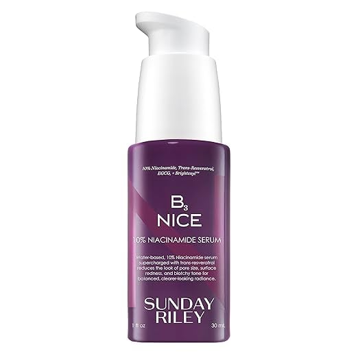 Sunday Riley B3 Nice 10% Niacinamide Serum - Best Overall and Most Comprehensive Beauty and Personal Care