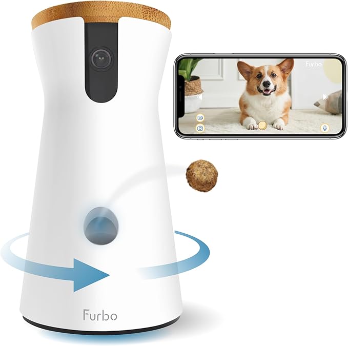 Furbo 360 Dog Camera - Best Interactive Pet Camera with Treat Dispensing Electronics and Gadgets