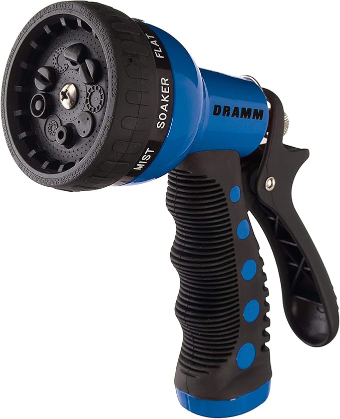 Dramm 9 Pattern Revolver Spray Nozzle - Best for Versatility and Comfort Garden and Outdoor