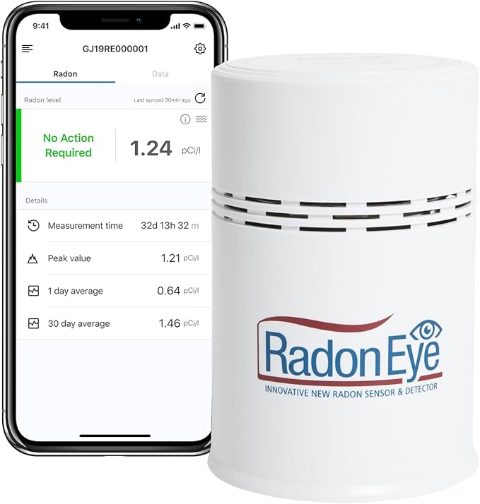 RadonEye RD200 - Best for Fast Detection and Real-Time Data Home Appliances