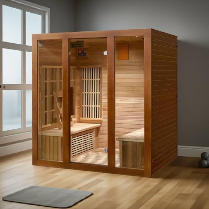 Generic Roslyn 4-Person Indoor Infrared Cedar Sauna - Best Four Person Infrared Sauna Home and Furniture