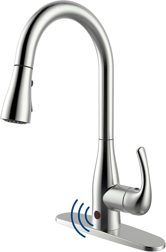 Bio Bidet Flow Pull-Down Sprayer Faucet - Best Motion Activation Accuracy Home Appliances