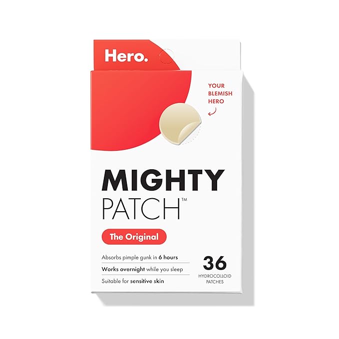 Hero Cosmetics Mighty Patch Original - Best Classic Hydrocolloid Performance Beauty and Personal Care