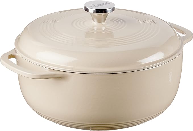 Lodge 6 Quart Enameled Cast Iron Dutch Oven - Best Overall Value Home and Furniture
