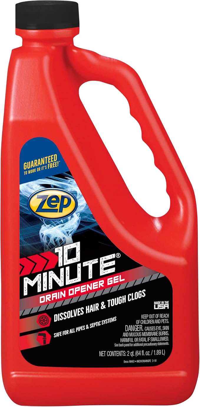 Zep 10-minute Drain Opener Gel - Best Budget-Friendly Emergency Cleaner Home Appliances