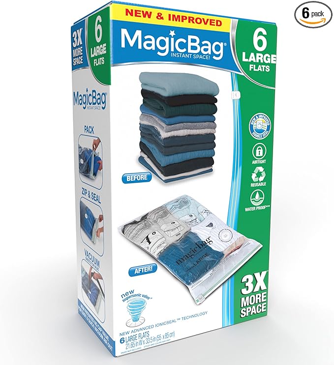 MagicBag Vacuum Storage Cubes - Best for Bulky Bedding & Easy Packing Home and Furniture