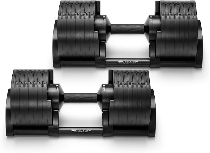 NÜOBELL Adjustable Dumbbells - Best User-Friendly & Most Traditional Feel Health and Fitness