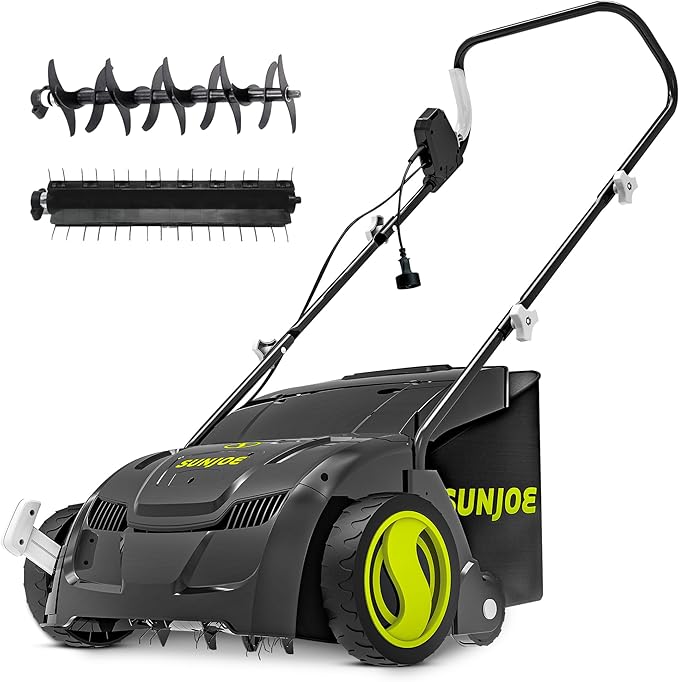 Sun Joe 12.6-Inch Electric Dethatcher and Scarifier - Best Compact Design for Small Yards Home and Furniture