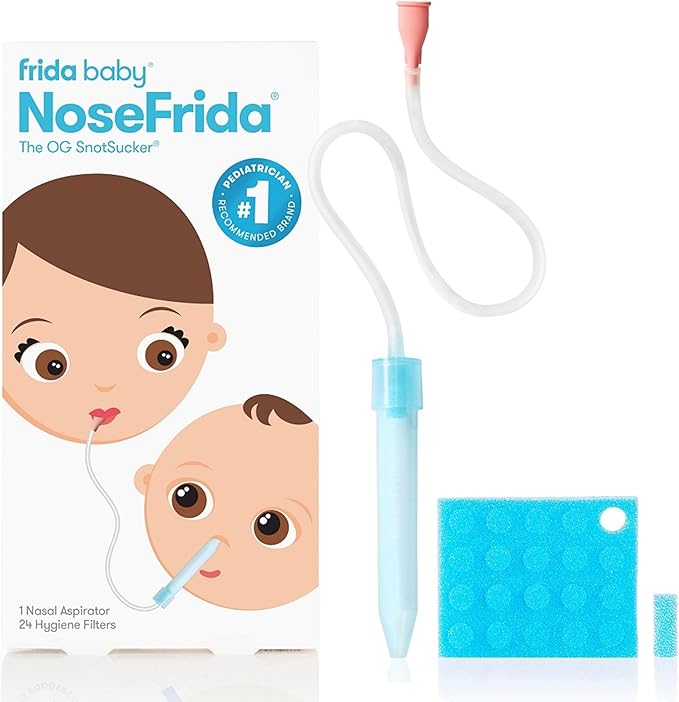 FridaBaby NoseFrida Nasal Aspirator - Best Overall Manual Nasal Aspirator Toys and Baby Products