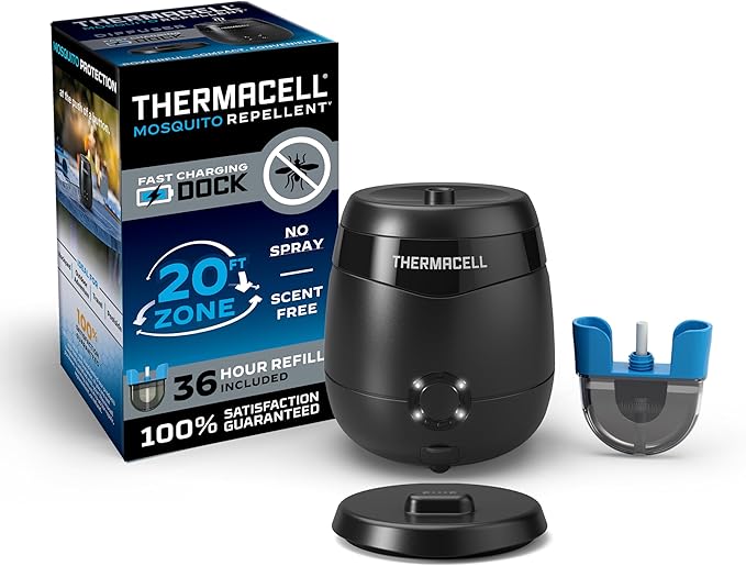 Thermacell E65 Rechargeable Mosquito Repeller - Best Spatial Repellent System Health and Fitness