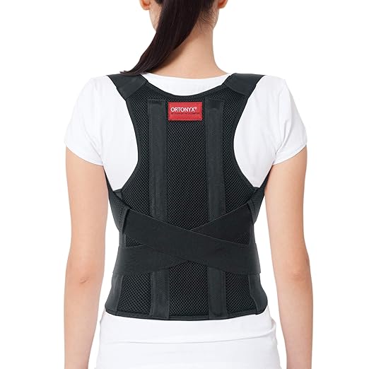 ORTONYX Comfort Posture Corrector Clavicle & Shoulder Support - Best Breathable & Adjustable Daily Wear Support Health and Fitness