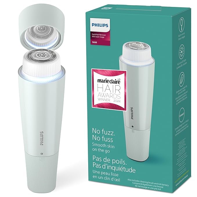 Philips Beauty Series 5000 Electric Facial Hair Remover - Best for Facial Hair Beauty and Personal Care