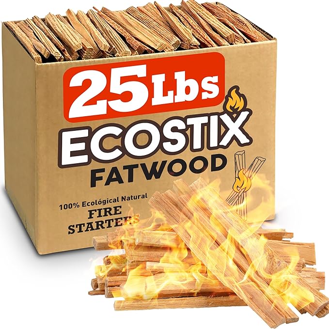 Eco-Stix Fatwood - Best Natural & Sustainable Fire Starter Travel Gear