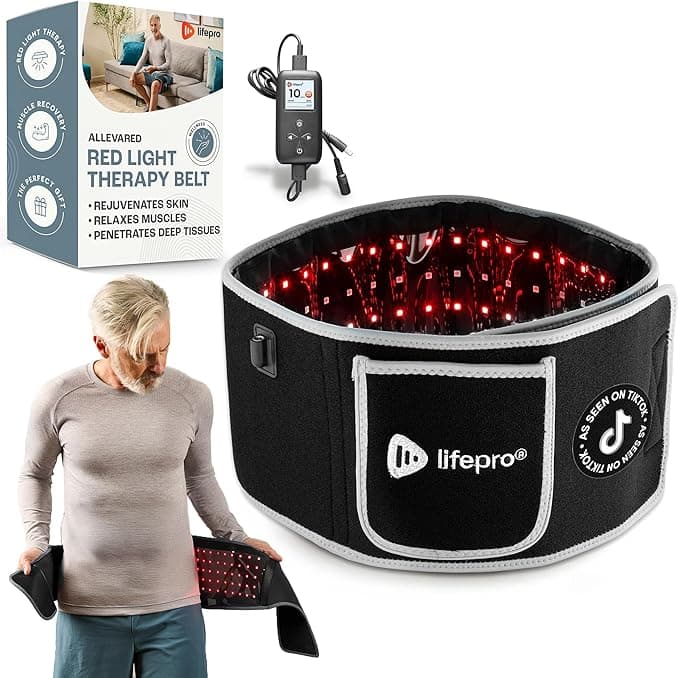 LifePro AllevaRed Light Therapy Belt - Best Hands-Free Therapy Solution Health and Fitness