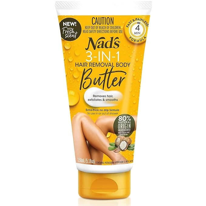 Nads Natural 3-In-1 Body Butter Hair Removal Cream