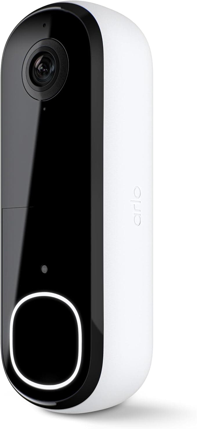 Arlo 2K Video Doorbell (2nd gen) - Best High-Resolution Doorbell with Wide View Home Appliances
