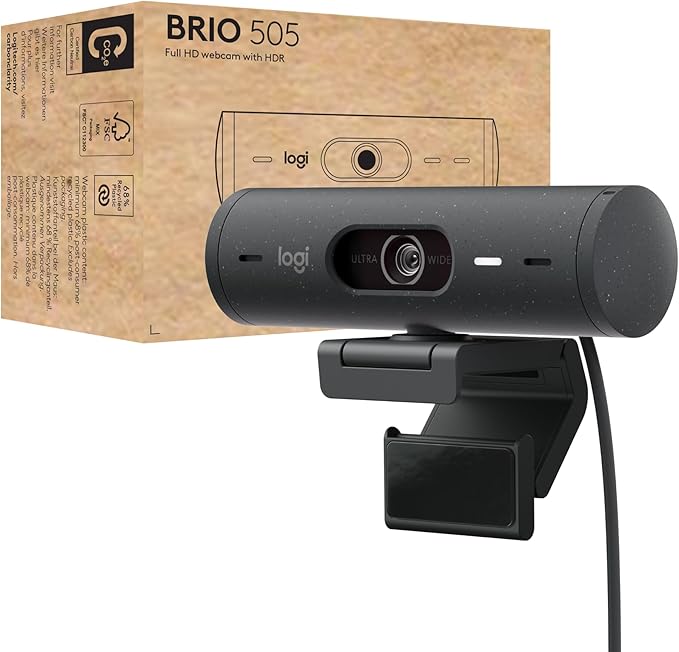Logitech Brio 505 - Best Overall Webcam for Most People Electronics and Gadgets