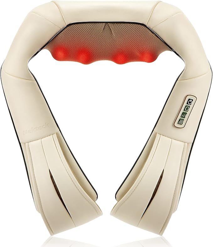 Nekteck Shiatsu Neck and Back Massager - Best Overall Performance Health and Fitness