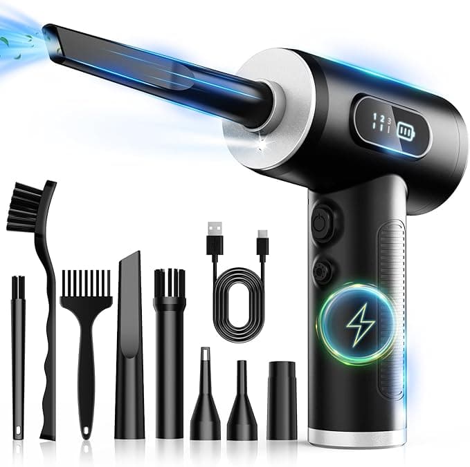 FRESMOL 100000RPM Electric Air Duster - Best Value with Display Electronics and Gadgets