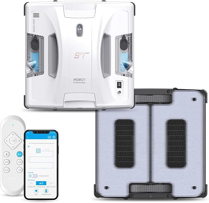 Hobot S7 Pro Robot Window Cleaner - Best Dual-Mop Cleaning Robot Home Appliances